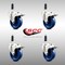 Service Caster 4 Inch 316SS Solid Poly Swivel 3/4 Inch Expanding Stem Caster Set Lock Brake SCC-SS316TTLEX20S414-SPUS-34-4 - alternate 4